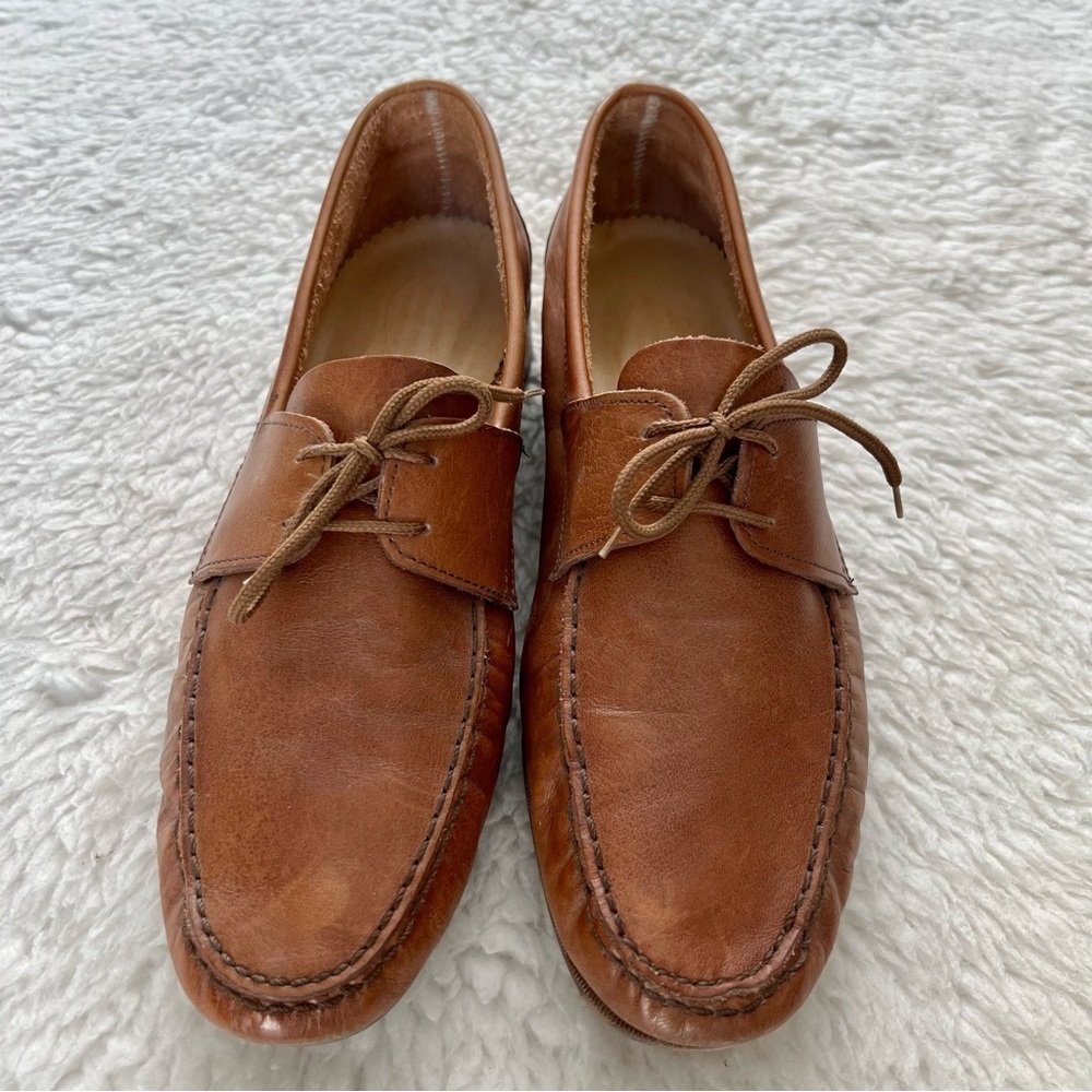 Florsheim Brown Vintage Leather Lace Up Men’s Shoes Size 10.5
